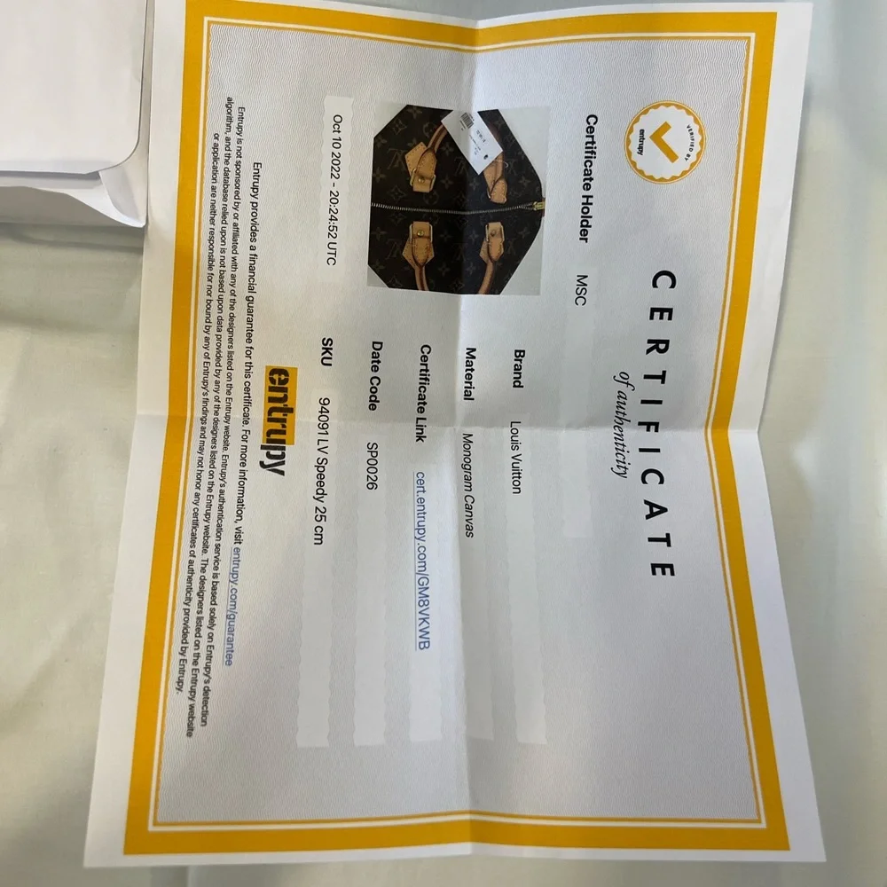 Authentic Louis Vuitton Speedy 25cm Handbag - Picture 12 of 12